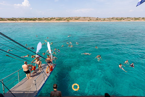 Athens: Aegina, Agistri & Metopi Swimming Cruise with lunch Cruise with Pickup From Select Hotels in Athens