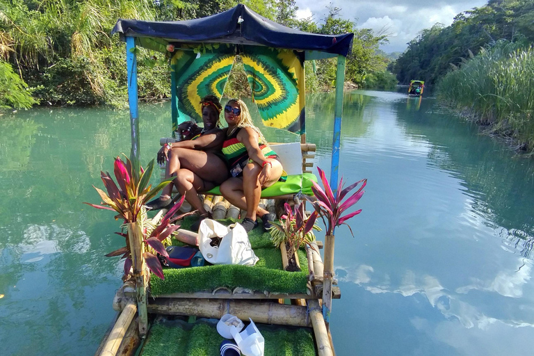 Montego Bay: Lethe River Rafting with Limestone Massage Customized bamboo rafting+Lime stone massage