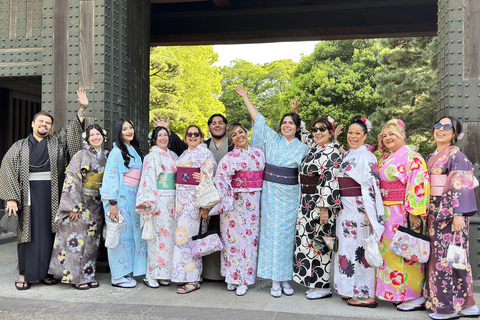 Economical Tokyo Tour by Trains with KIMONO Experience