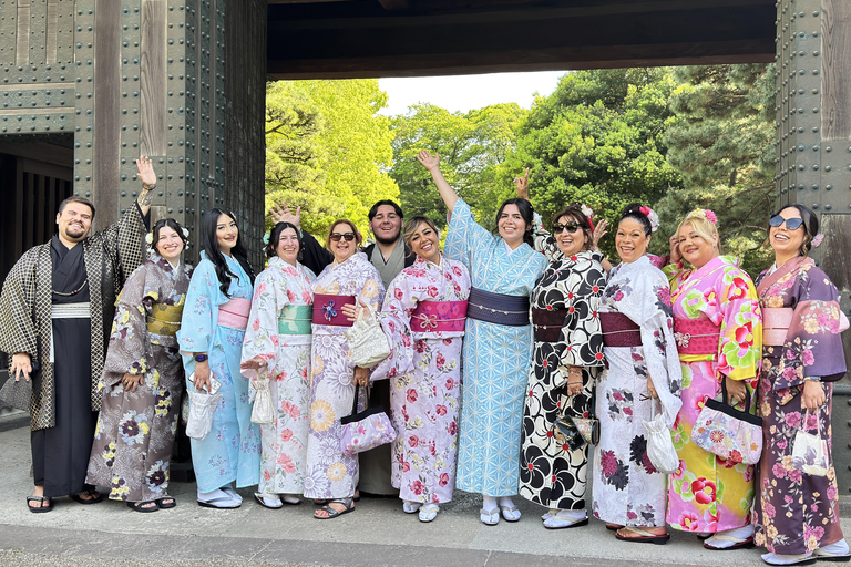 Economical Tokyo Tour by Trains with KIMONO Experience