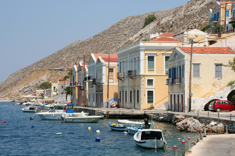 Rhodes: High-Speed Boat to Symi Island and St George&#039;s BayBoard the Boat at Mandraki Harbor in Rhodes