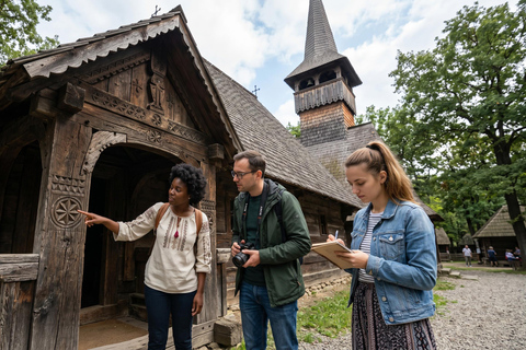 Bucharest Tour: Parliament, Ceausescu Home & Village Museum COACH TOUR Audio guide in 24 languages