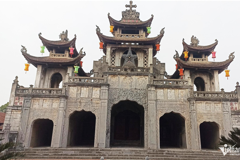 Hanoi: Stone Cathedral or Hat & Incense Village _SMALL GROUP Private Tour Phat Diem Stone Cathedral & Conical Hat Village