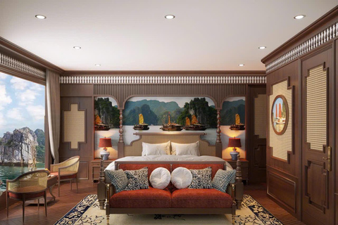 Hanoi: 2-Day Halong & Bai Tu Long Bay 5-Star Cruise, Balcony Halong: 2-Day Halong& Bai Tu Long 5-Star Cruise with balcony