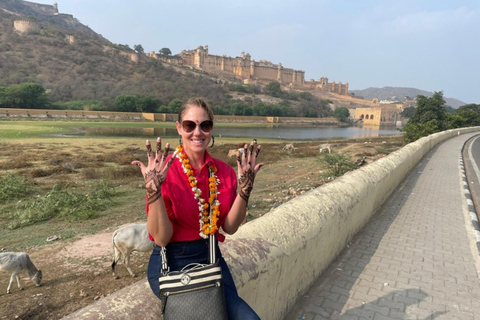Saindo de Délhi: Passeio de 3 dias em Jaipur e safári pela vida selvagem em RanthamboreCarro com ar-condicionado + safári com tigres + hotel + passeios turísticos em Jaipur