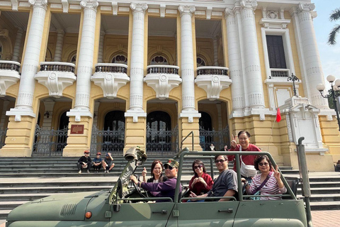 Hanoi: Half‑Day Jeep City Tour, Landmarks & Local Food