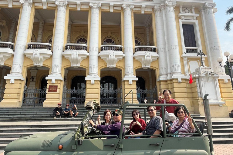 Hanoi: Half‑Day Jeep City Tour, Landmarks & Local Food