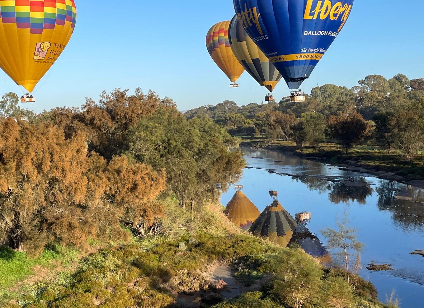 Perth til Northam: Ballonflyvning inklusive shuttlebus