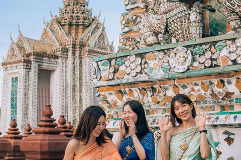 Bangkok: Insta City Tour With Thai Dress and Photoshoot Private Tour