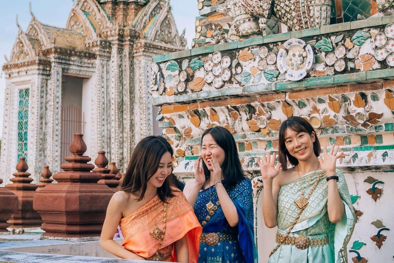 Bangkok: Insta City Tour With Thai Dress and Photoshoot Private Tour