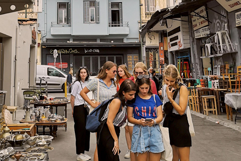 Atenas: Caça ao tesouro urbana particular com paradas para comer