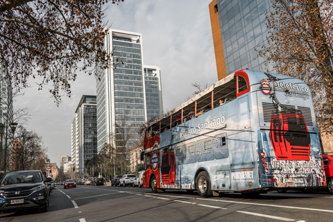 Visite citadine de Santiago en bus à arrêts multiples + transfert aéroport