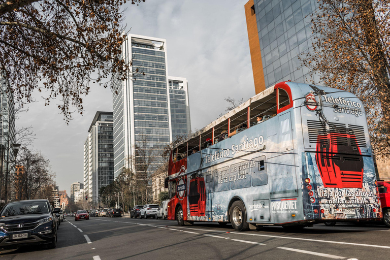 Visite citadine de Santiago en bus à arrêts multiples + transfert aéroport