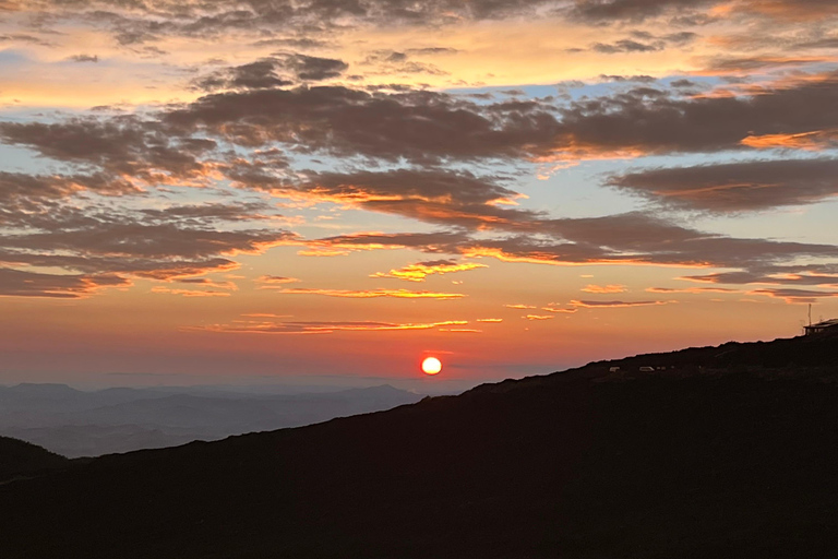 COUCHER DE SOLEIL À ETNA : VISITE GUIDÉE D'ETNA AVEC PRISE EN CHARGE DEPUIS CATANE