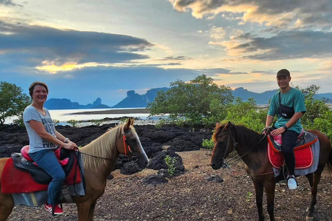 Passeio a cavalo em Krabi na praia e atv ExtremePasseios a cavalo na praia e atv Extreme