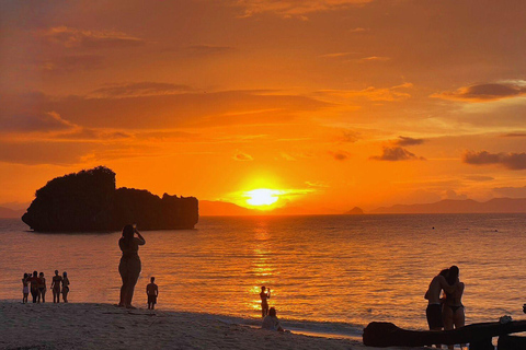 Krabi: 7 Islands Sunset Hopping Cruise with BBQ & Plankton Private Longtail Boat Tour
