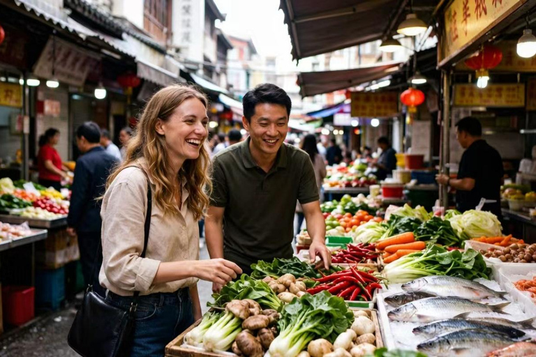 Shanghai: Market Explore, Dumpling Making, and Mahjong Game