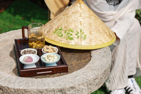 Hangzhou: Tea Picking, Roasting, and Fan-Making Experience Premium Tea Picking, Drone & Lacquer Fan Experience