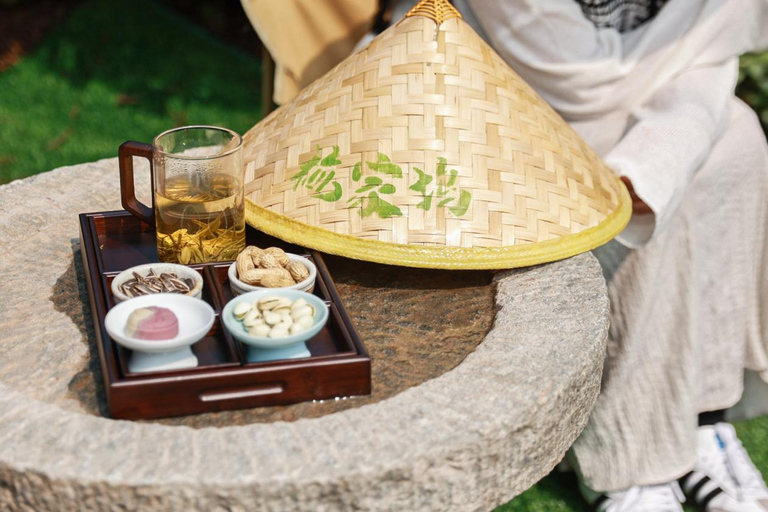 Hangzhou: Tea Picking, Roasting, and Fan-Making Experience Premium Tea Picking, Drone & Lacquer Fan Experience