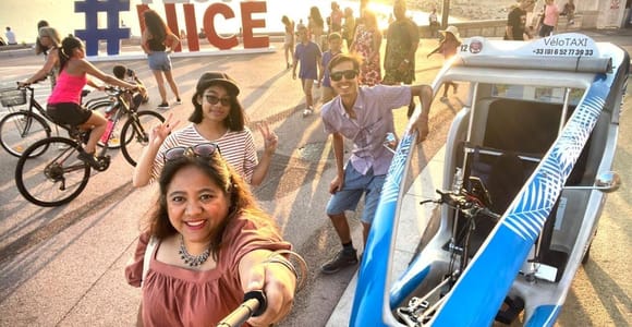 Nizza: private geführte Tour mit dem Elektrotaxi