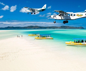Airlie Beach: Fly Raft Package w Scenic Flight & Snorkeling
