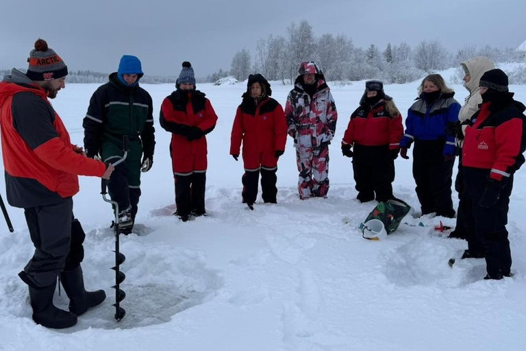 Levi: Ice Fishing Experience with Bonfire and Lunch
