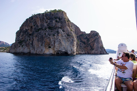 Mallorca: Passeio de catamarã de 2 horas pelo litoral e pelas Ilhas MalgratDe Playa Tora - à Tarde