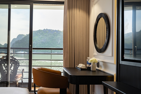 Hanoi: 2-Day Halong & Bai Tu Long Bay 5-Star Cruise, Balcony Halong: 2-Day Halong& Bai Tu Long 5-Star Cruise with balcony