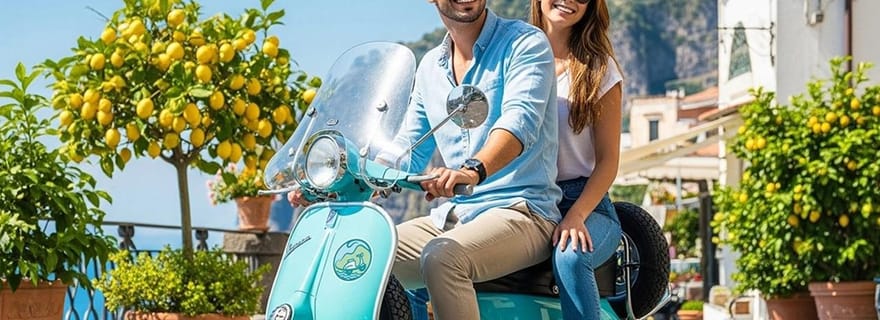 Naples/Sorrente/Positano : visite privée de la côte amalfitaine en Vespa
