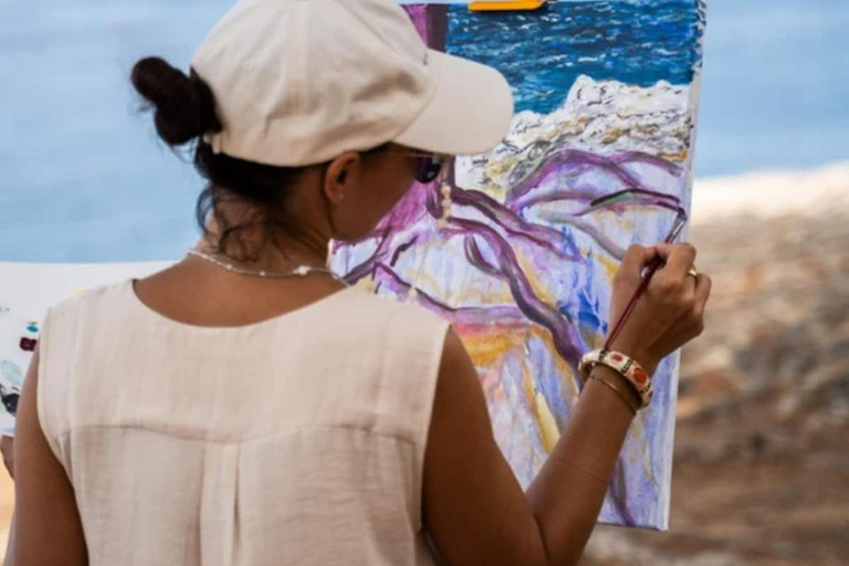 Paint outdoors by the sea in Deià