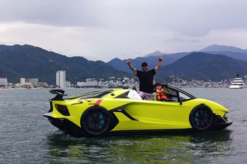 Drive an amazing Lamborghini-style JatCar on the Sea of Puerto