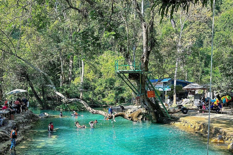 Vangvieng with Cave Kayak &amp; Ziplinejoin tour