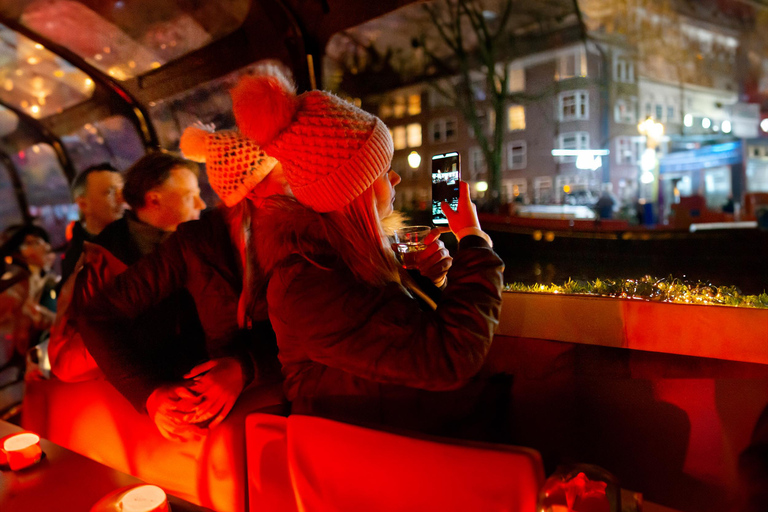 Amsterdam : Tour en bateau du festival des lumières avec collations et boissons