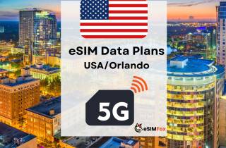 Orlando : eSIM Internet-Datenplan für USA 4G/5G