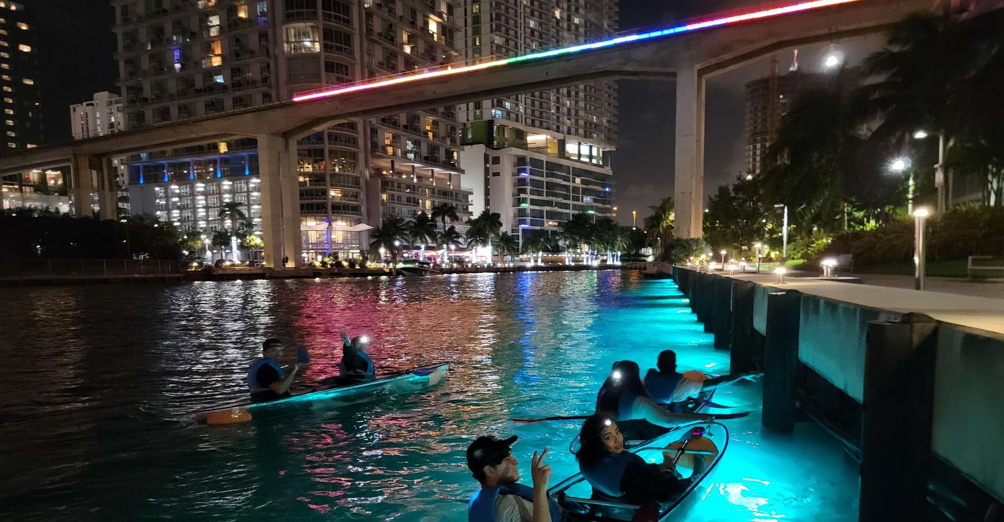 Miami: Guided LED-Lit Kayak Night Tour photo 2
