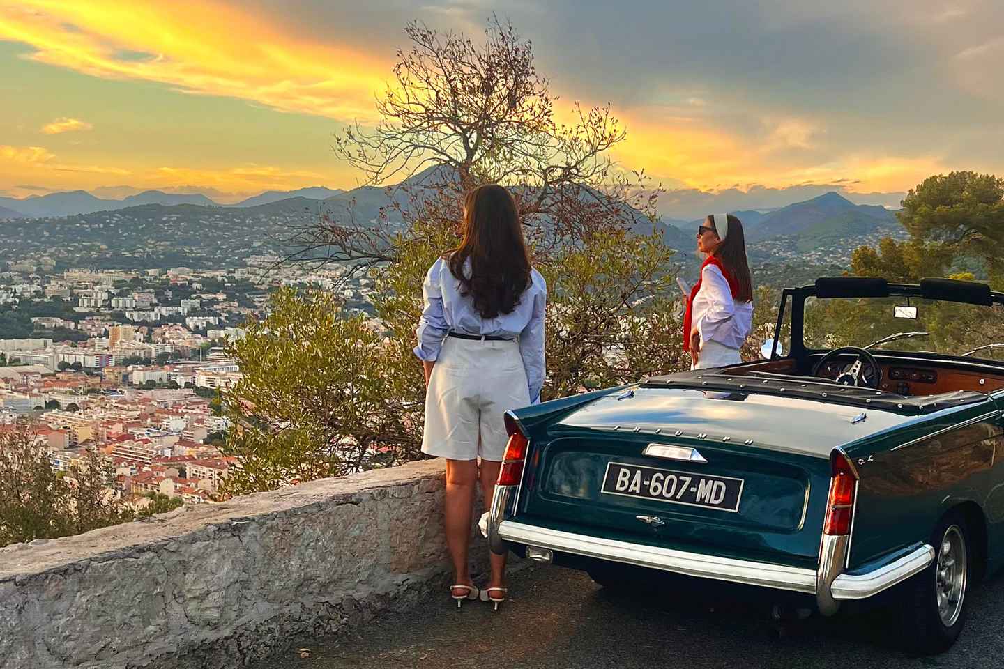 French Riviera: Private tour in a vintage convertible car