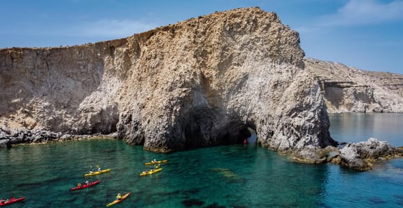 Milos: Private Kayaking Tour of Caves & Coastal Secrets