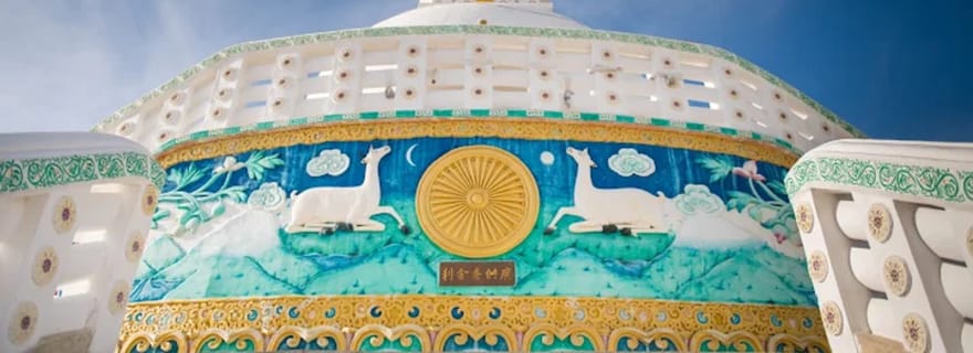 Leh : visite guidée du stupa Shanti avec vues panoramiques