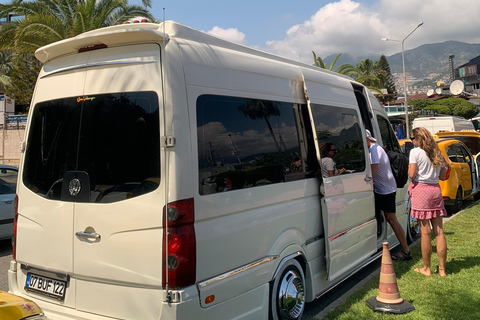 Wycieczka po mieście Alanya: dzień/noc, kolejka linowa i plaża KleopatryAlanya Hop-On Hop-Off Shuttle: Zachód słońca