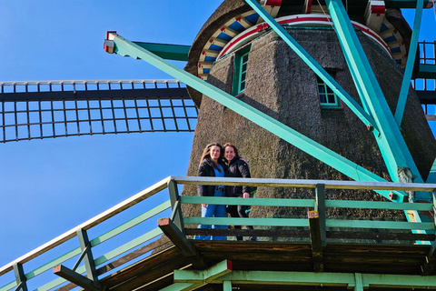 Amsterdam: Tour guidato dal vivo di Zaanse Schans e degustazione di formaggiGiro in spagnolo