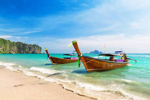 from phi phi : private long tail boat with snorkeling