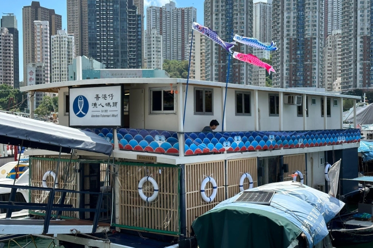 Hong Kong: Aberdeen Audio-Guided Tour and Houseboat Visit Tour with Lunch