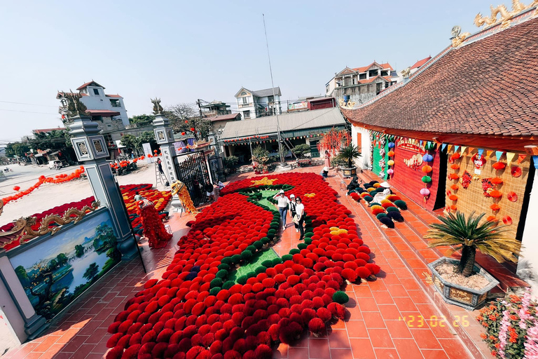 Hanoi: Incense Village, Conical Hat, Lacquer Art-SMALL GROUP PRIVATE Half Day- Incense Village- Hat Village- Train Street