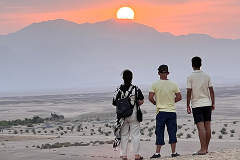 paseo en camello con puesta de sol y observación de estrellas