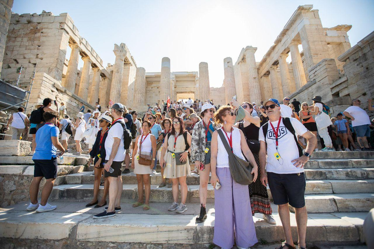 From Piraeus Port: Acropolis and Parthenon Mythology Tour Acropolis Walking Tour With Tickets