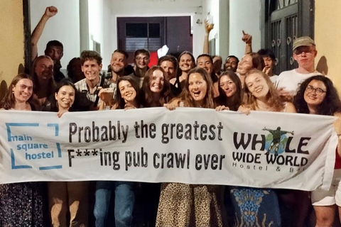 Zagreb; UNLIMITED Pub Crawl. (1 hour UNLIMITED DRINKS)