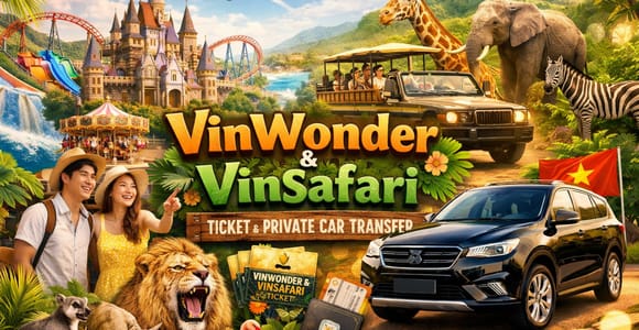 VinWonders & VinSafari Ticket & Private Car Transfer