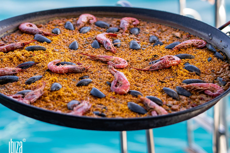 Ibiza: Formentera cruise van een hele dag met Paella en drankjes