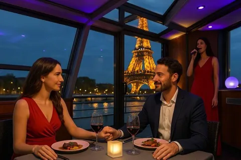 Paris : Dîner-croisière sur la Seine avec musique live