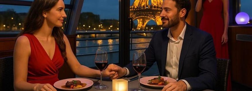 Paris : Dîner-croisière sur la Seine avec musique live